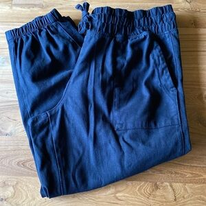 Time and Tru Large black cargo joggers GUC